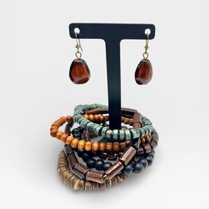 Earthy Bracelet & Earring Set